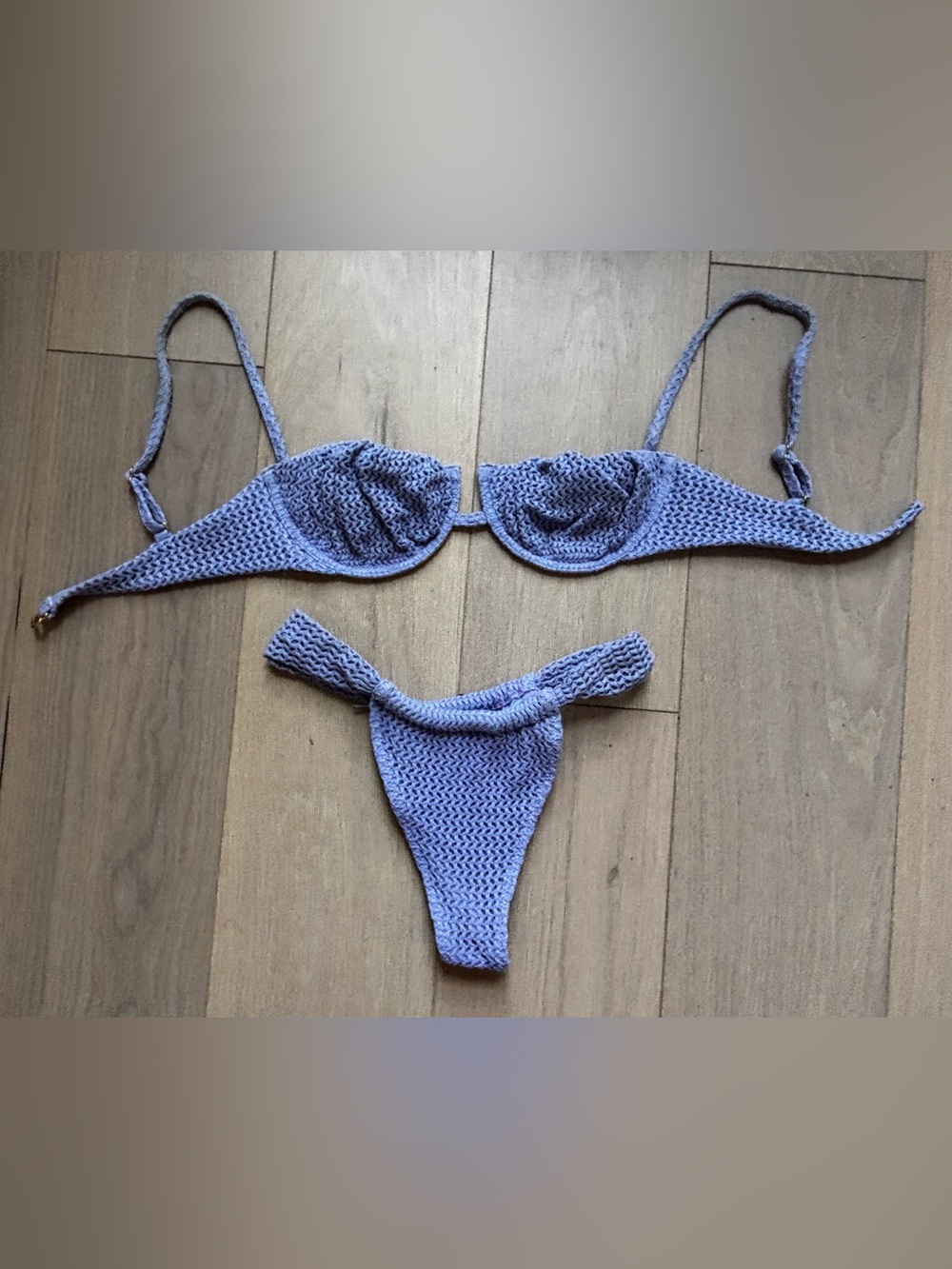 Montce Lavender Crochet Bikini Set